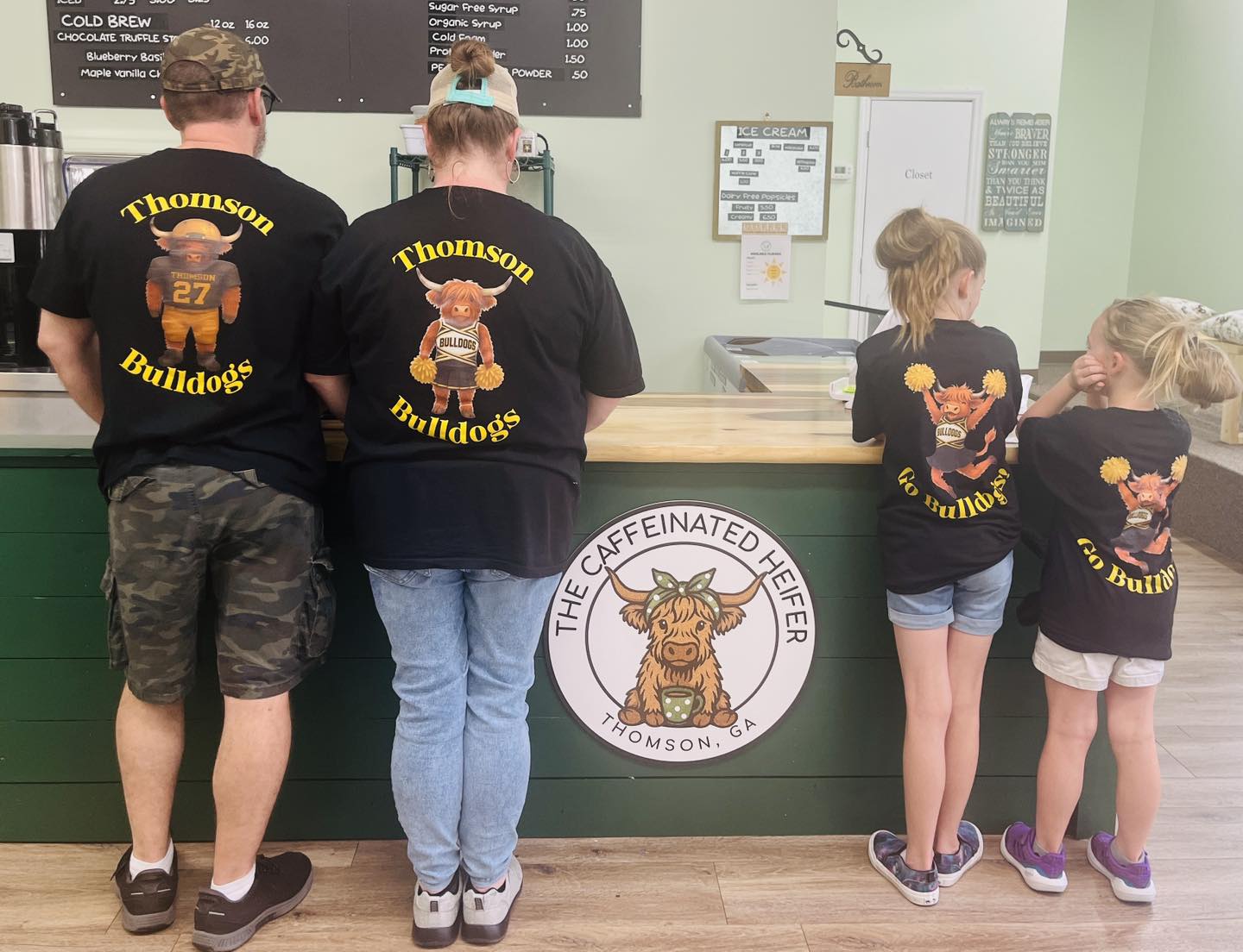 Caffeinated Heifer - Family Tees